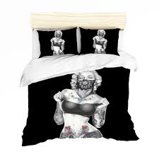 ✅ free shipping on many items! 3d Printed Marilyn Monroe Duvet Cover Black Bedding Set Home Supplies Quilt Set Kjop Til Lave Priser I Nettbutikken Joom