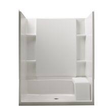 Utile by maax is an innovative shower wall solution that comes in. Kohler K 1681 0 White Sonata 60 Acrylic Soaking Tub And Shower Stall For Alcove Installations With Left Drain Less Grab Bar Faucetdirect Com