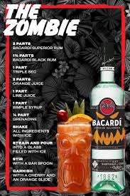 The Bacardi Zombie Video Bacardi Zombie Zombie Drink Drinks With Bacardi Rum