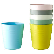 Kalas Mixed Colours Mug Ikea In 2020 Kids Plastic Bowls Mugs Plastic Bowls