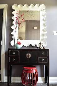 Black Chinese Console Table Asian Entrance Foyer Meredith Heron Design Decor Asian Decor Chinese Interior