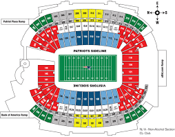 Gillete Stadium Seating Chart Seating Chart At Gillette