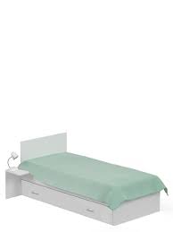 Bett weiss liegeflache 120 x 200 cm tejo s sb lagerkauf. Bett 120x200 Uni White Meblik