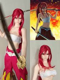 1:6 Cosplay Anime Girl Red Hair Head Sculpt Fit 12'' PH LD UD  Female Figure Body | eBay