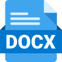 DOCX file format symbol - Free interface icons