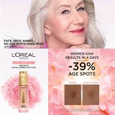 Age spots? Not for long! Introducing the new L'Oréal Paris Age Spot Rapid  Corrector. Infused with peony and niacinamide, this serum is clinically  proven to reduce age spots, boost radiance, and smooth