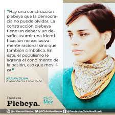 Mamá de emilia, feminista y mujer popular. Karina Oliva Perez Fundacion Chile Movilizado Facebook