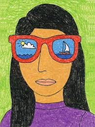For another, your subject is affordable, in fact free; Draw A Portrait With Sunglasses Art Projects For Kids