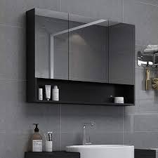 Rkrzlb Mirrored Cabinet Wall Mirror Cabinet Wall Mounted Bathroom Mirror Led Illuminated Bathroom Mirro Mirror Cabinets Bathroom Mirror Bathroom Mirror Cabinet