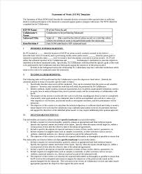 Statement Of Work Example