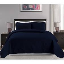Increase the comfort of your king bedding essentials with an extra long and extra wide king comforter from byourbed. Fancy Linen 3 Pc Over Size Diamond Bedspread Bed Cover Embossed Solid Navy Blue New King California King 118 X106 Walmart Com Walmart Com