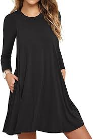 Unbranded Women S Long Sleeve Pocket Casual Loose T Shirt Dress At Amazon Women S Clothing Store Next day delivery & free returns available. unbranded women s long sleeve pocket casual loose t shirt dress