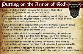 Armor Of God Prayer Card Armor Of God God Prayer Bible Prayers