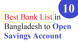 10 Best Bank List In Bangladesh To Open Savings Account