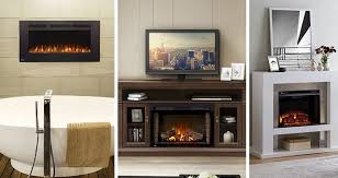Fire sense black wood small wall mounted electric fireplace. 5 Electric Fireplaces For Every Type Of Decor Sylvane