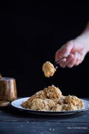 Easy Sticky Rice With Peanuts Muar Chee Glutinous Rice Flour Is Cooked Into Dough Like And The Coated With Ground Peanuts Asian Desserts Peanut Recipes Food