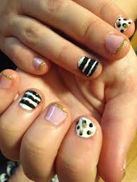Black And White Pointer Finger Emma S Manicure That I Did Thumb Middle And Pinky Finger I Pink I Love You With Gold Glitter Andrea Index Finger White Base Wit My Nails Nails Manicure