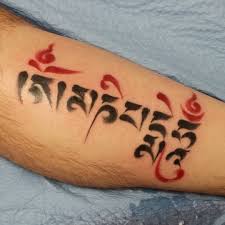 I don't think there is a direct translation for it but it's something along the lines of 'hail the jewel of the lotus'. Tattooing By Jason Om Mani Padme Hum Buddhist Mantra Written In