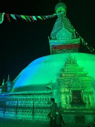 It aims to raise awareness of the importance of smear tests (cervical screening), with 1 in 4 women failing to attend screenings when invited, whilst 9 women are diagnosed with cervical cancer every day. Swayambhunath Temple Lighted Up In Teal Color To Raise Awareness About Cervical Cancer Myrepublica The New York Times Partner Latest News Of Nepal In English Latest News Articles