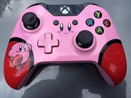 Custom Painted Kirby Star Xbox One Wireless Controller 1697 Pink Led Custom Xbox Xbox One Controller Xbox One