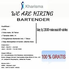 We would like to show you a description here but the site won't allow us. Lowongan Kerja Pt Kharisma Potensia Indonesia Bartender Kerja Indonesia