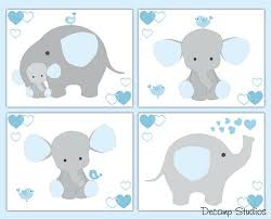 See more ideas about elephant, elephant nursery, baby art. Mobel Wohnen Blue Safari Elephant Baby Boy Nursery Wallpaper Border Wall Art Decals Kids Room Wandtattoos Wandbilder Soseteg It