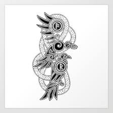 Maybe you would like to learn more about one of these? Odin S Ravens Hugin Munin Art Print By Thom Brophy Society6
