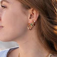 Maxine" 18k gullbelagte øredobber