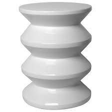 Black And White Garden Stool Dameron Accordion Garden Stool Ceramic Garden Stools White Garden Stools Garden Stool