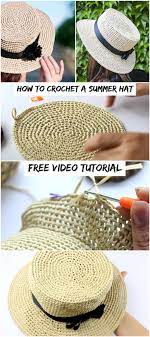 Wonderful Free How To Crochet A Hat Tips How To Crochet A Summer Hat Crochetopedia Crochet Free Hat Tips Wonde In 2021 Summer Hat Pattern Summer Crochet Crochet