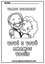 No dia 26 de julho é comemorado o dia dos pais de nossos pais. Dia Dos Avos Desenhos Para Colorir Pintar Imprimir