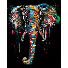 See more ideas about elephant art, elephant canvas, canvas art. Painting By Number Elephant On Canvas Unframe Animal Acrylic Paint For Adults Picture Drawing Diy Kits Coloring By Number Decor Paint By Number Aliexpress