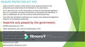 But does not include any. Wildlife Protection Act 1972 Environment Usp Competitive Exams Upsc Youtube