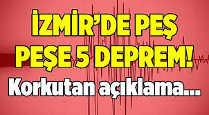 Izmir deprem haberleri ve son gelişmeleri anbean bu sayfa üzerinden takip edebilirsiniz. Izmir De Korkutan Depremler 6 Ve 7 Arasinda Deprem Bekleniyor Izmir Gazetem Izmir