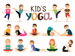 young kids in diffe yoga poses