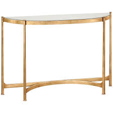 Jonathan Charles Eglomise And Iron Demilune Large Console Iron Console Table Iron Console Half Moon Console Table