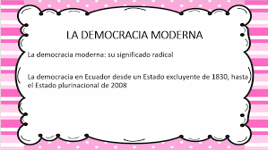 Esta forma de gobierno es. 1 Bgu La Democracia Moderna Su Significado Radical Tomi Digital