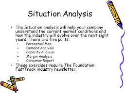 Many look at market situation analysis as a simple activity. Situational Analysis Assignment Paper My Best Writer