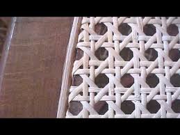 How To Replace A Woven Cane Seat In A Chair Chair Repair Cane Chair White Leather Dining Chairs