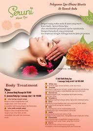 Contoh brosur salon spa kecantikan imatapro desain leaflet contoh brosur simple sekolah produk wisata sederhana 39 contoh pamflet pengertian ciri jenis manfaat tujuan rsj dr radjiman w lawang contoh pamflet promosi kesehatan. Contoh Brosur Salon Terkini