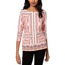 Charter Club Boat Neck Top Blouses Tunics Apparel