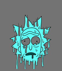 Rick and morty season 2, episode 5, get. Rick And Morty Goopy Dripping Blue Rick Digital Art By Thanh Nguyen