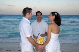 Vow Renewal Ceremony At Playa El Mirador Aka Playa Delfines Cancun Public Beach Near The C Wedding Renewal Vows Wedding Beach Ceremony Wedding Vows Renewal