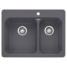 L Evier De Cuisine Silgranit Vision 1 5 De Blanco Mc Est Fait A 80 De Granite Naturel Ce Produi Double Basin Drop In Kitchen Sink Blanco Kitchen Sinks