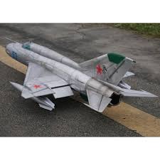 Plastic airplane models, wooden airplane models, passenger or military aircrafts, etc. Freewing Mig 21 Epo 800mm Silber Kit 319 00