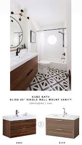 Kube Bath Bliss 40 Single Wall Mount Vanity Copycatchic Medium Bathroom Ideas Modern Bathroom Design Modern Master Bathroom