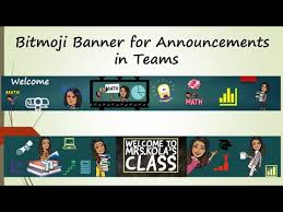 Bitmoji Banner For Announcements In Teams Youtube Classroom Banner All About Me Preschool Banner