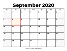 Starting in june of 2017, empires & puzzles began to offera special hero of the month (hotm). September 2020 Calendars Printable Calendar 2020