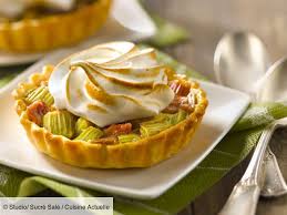 Tarte A La Rhubarbe Meringuee Recettes Recette Tarte Rhubarbe Recette Dessert Rhubarbe