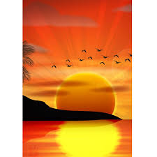 Although a night scene the painting is devoid of the color black. 49 Contoh Lukisan Sunset Gampang Terkini Lingkar Png